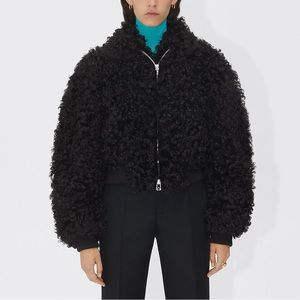 Longchamp Black Shearling Jacket